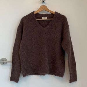 Aritzia Wilfred’s V-neck Wool Sweater, Size Small